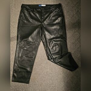 Old Navy High Rise Faux Leather Pants